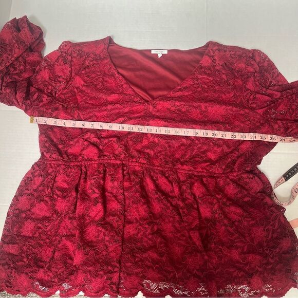 Maurice’s plus size lace long sleeve blouse 4X - Picture 10 of 12